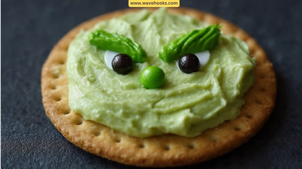 12. Cheesy Grinch Crackers