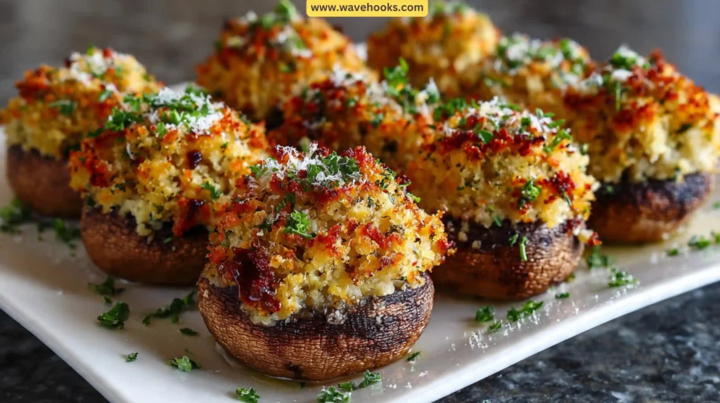 39. Stuffed Mushroom Caps