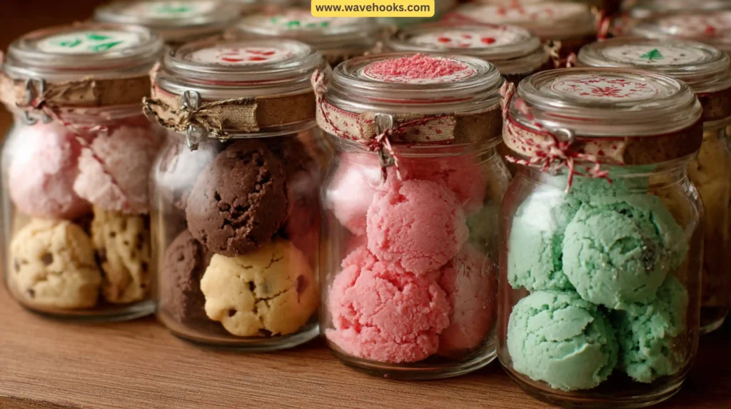 52. Edible Cookie Dough Jars