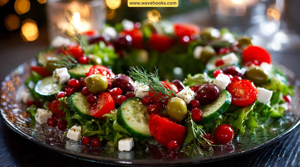 62. Festive Christmas Wreath Salad
