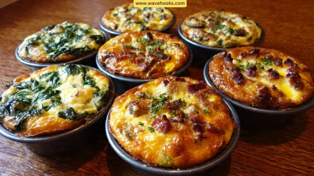 67. Mini Quiches (Vegetarian & Meat)