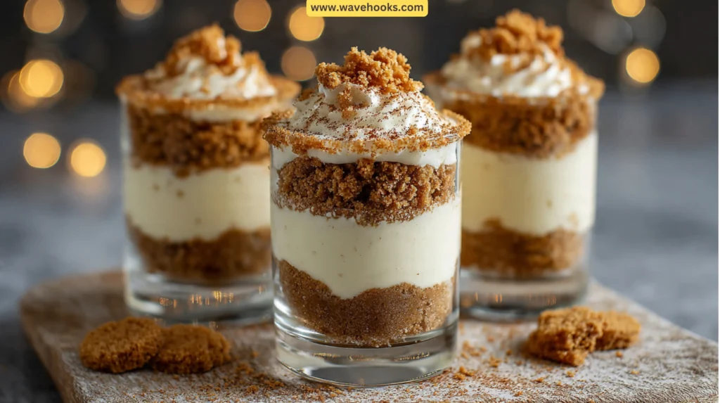 77. Eggnog Cheesecake Shooters