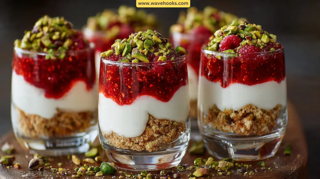 85. Pistachio and Raspberry Parfaits