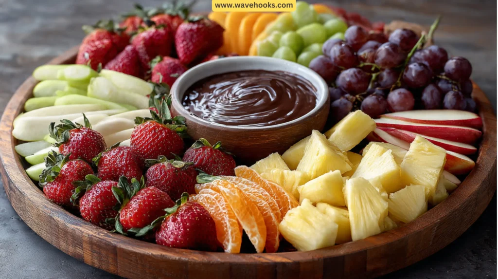83. Fruit Platter with Chocolate Fondue