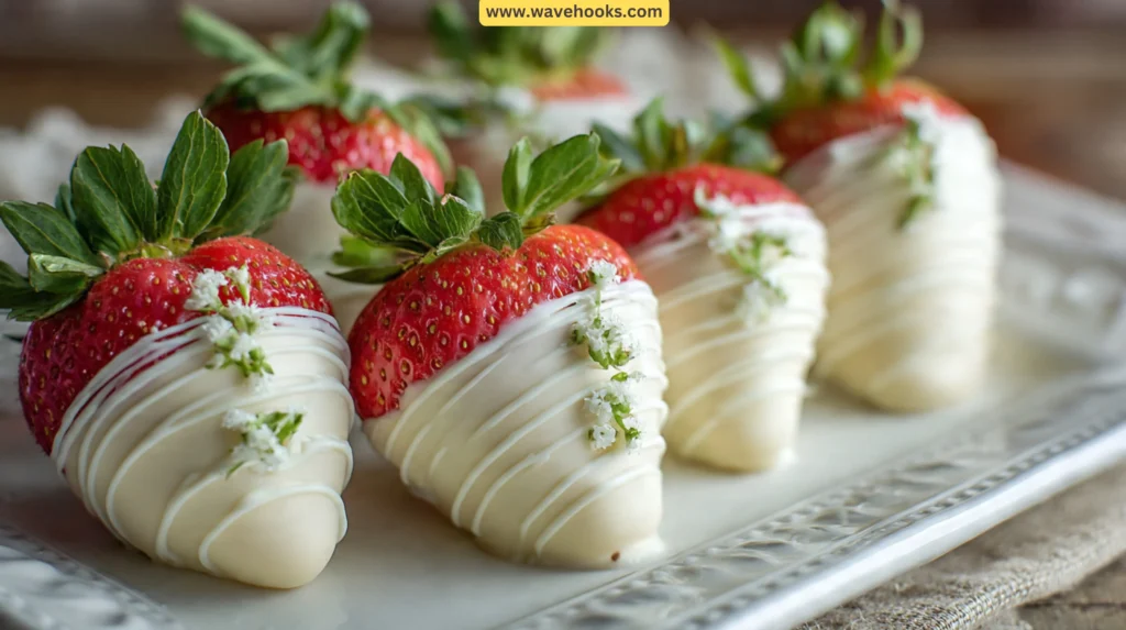 86. White Chocolate Covered Strawberries