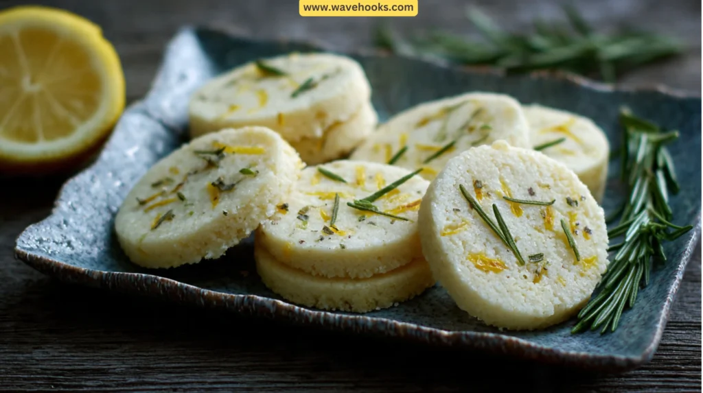 90. Lemon-Rosemary Shortbread Cookies