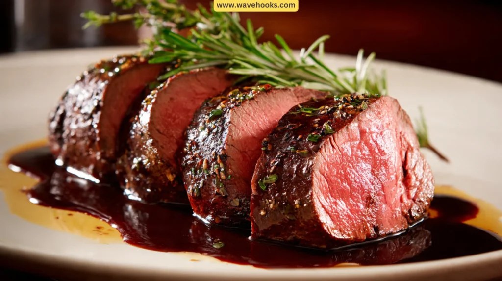 93. Beef Tenderloin with Red Wine Reduction