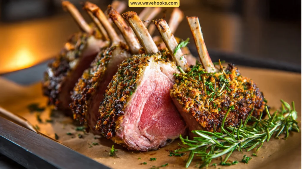 103. Herb-Crusted Rack of Lamb