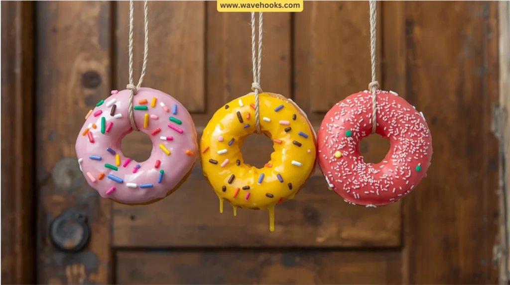 25. Hanging Donuts