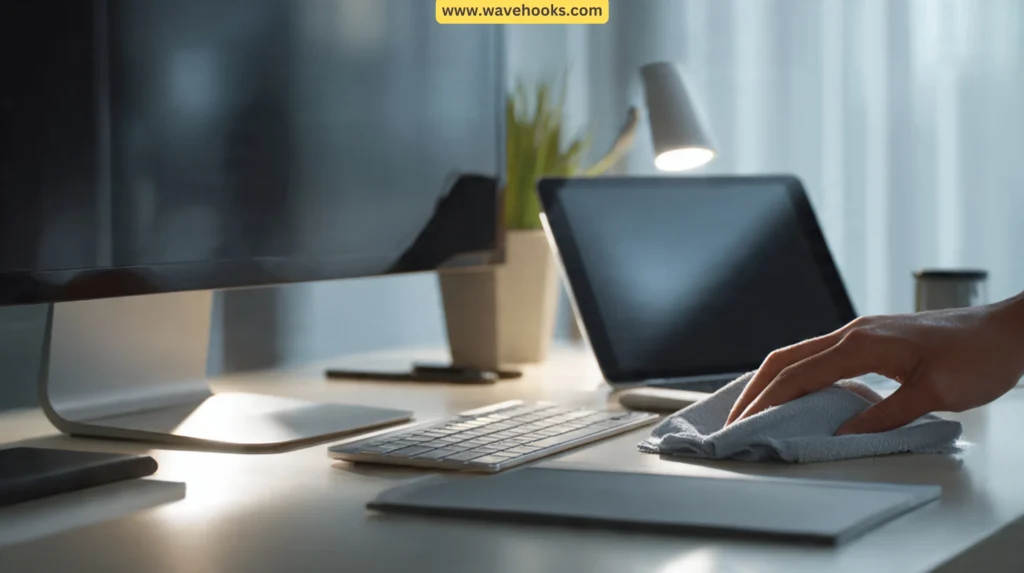 Dust-free tech keeps your workspace looking clean and professional sunday reset routine