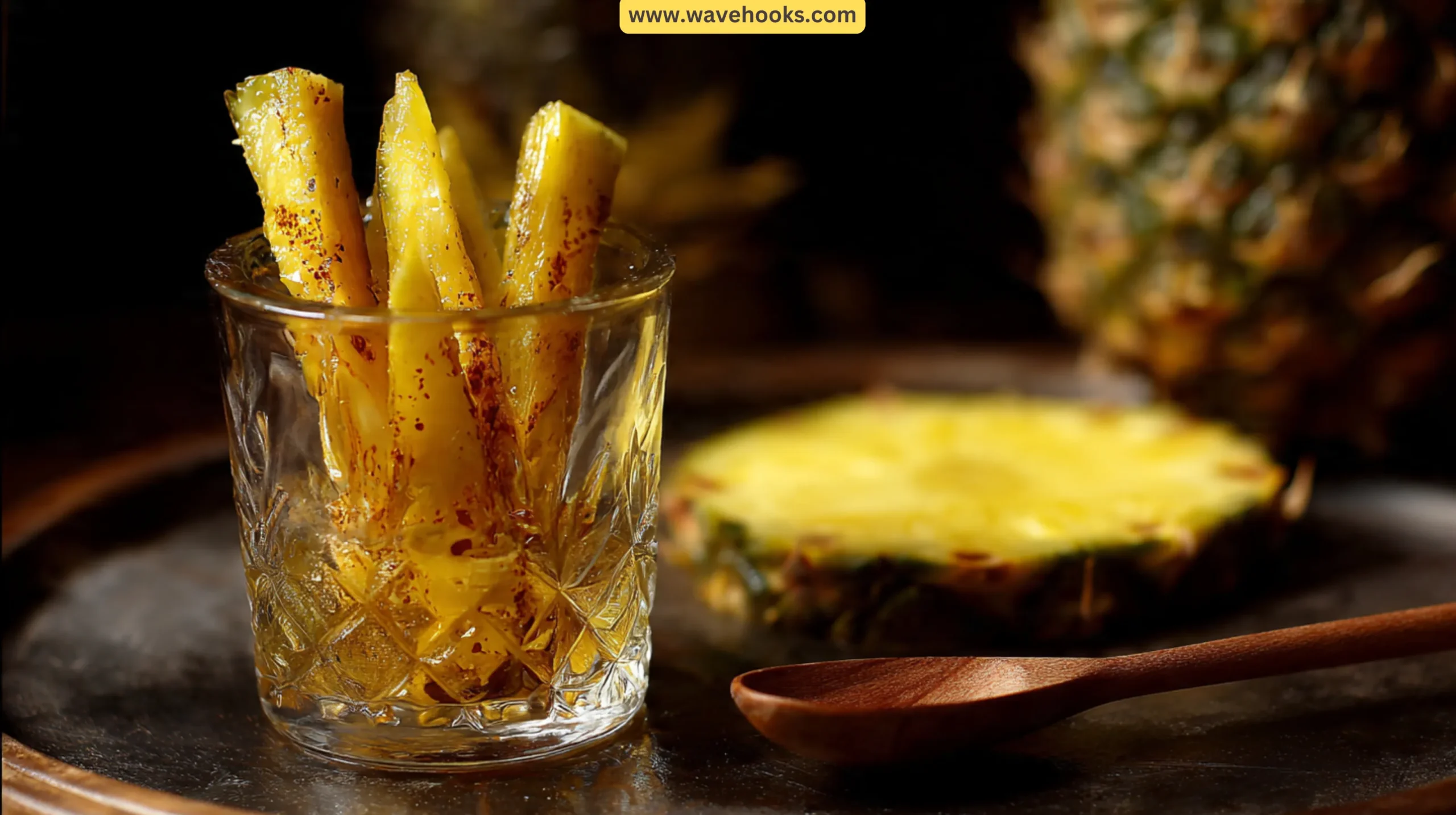 7. Rum-Soaked Pineapple Spears