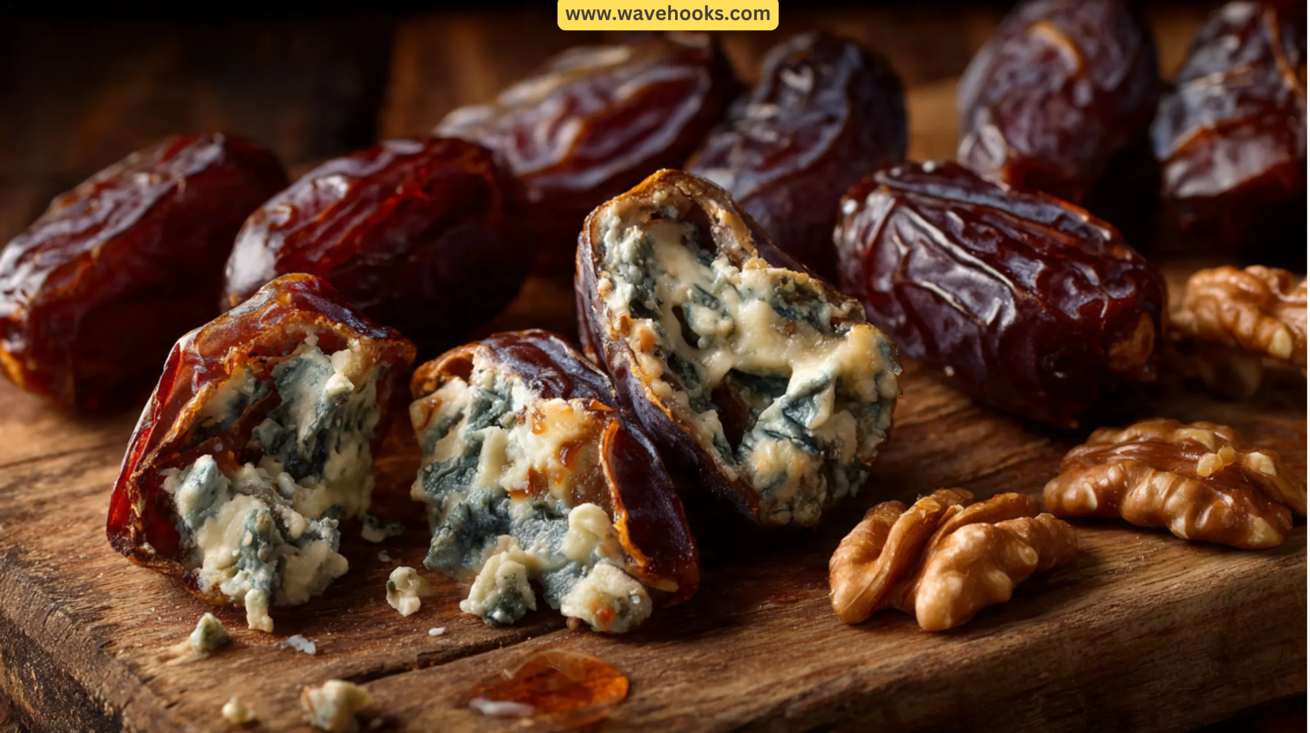 20. Blue Cheese and Walnut Dates
