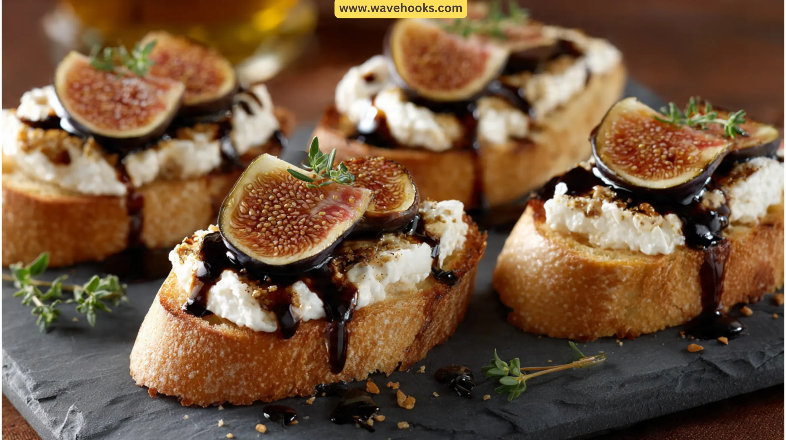 11. Fig and Goat Cheese Crostini