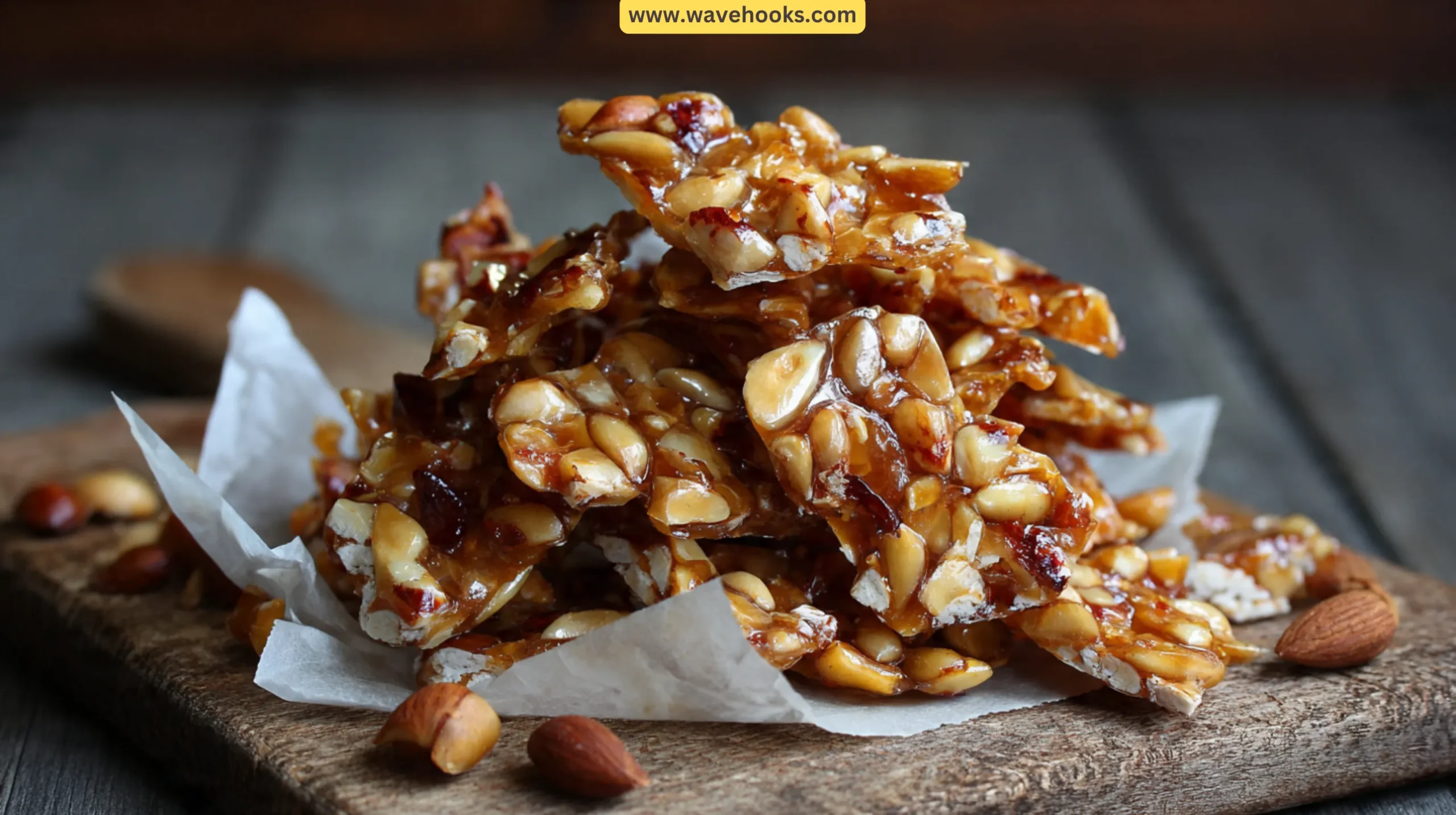 24. Toasted Pine Nut Brittle