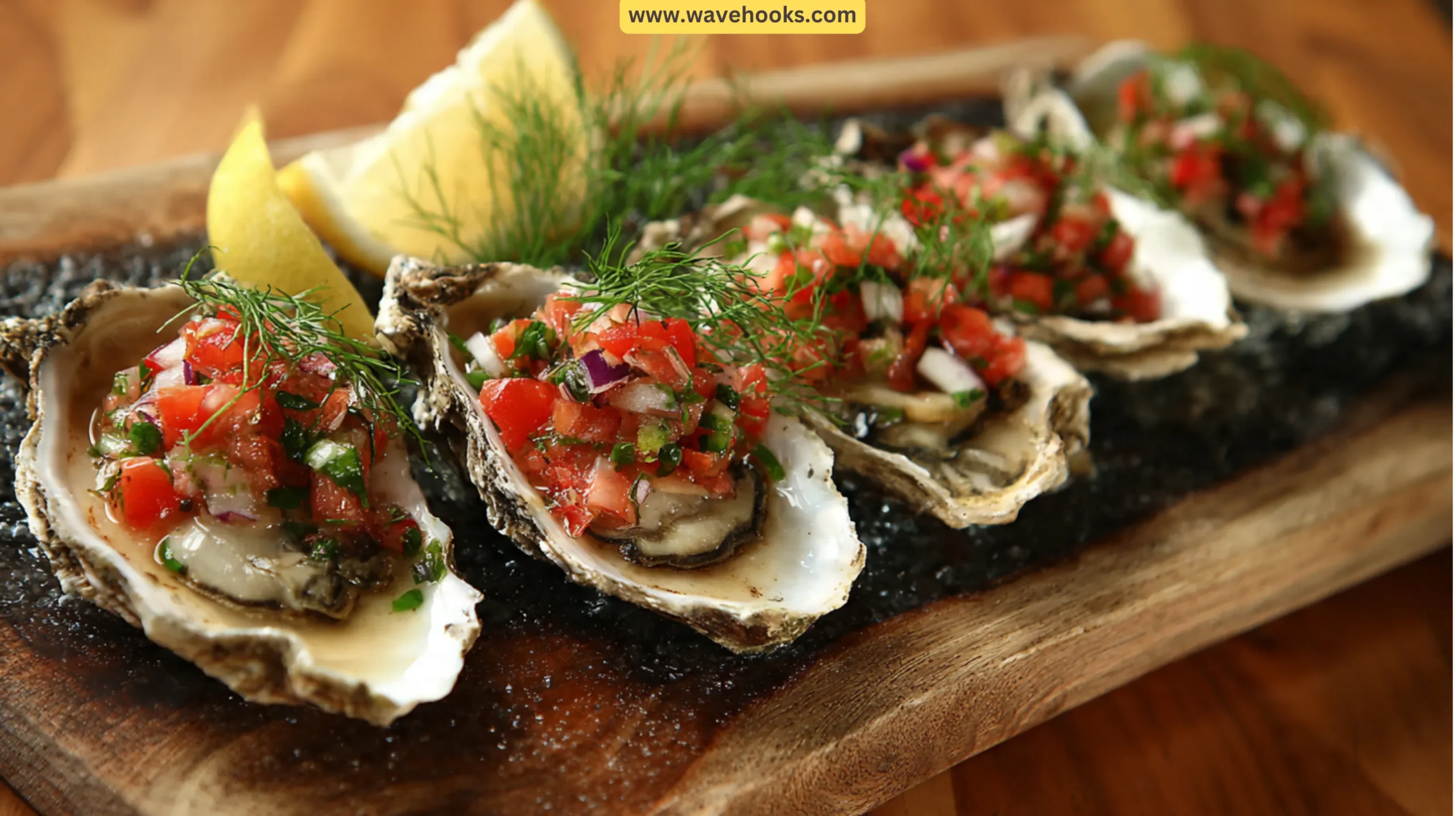 25. Oysters with Champagne Mignonette