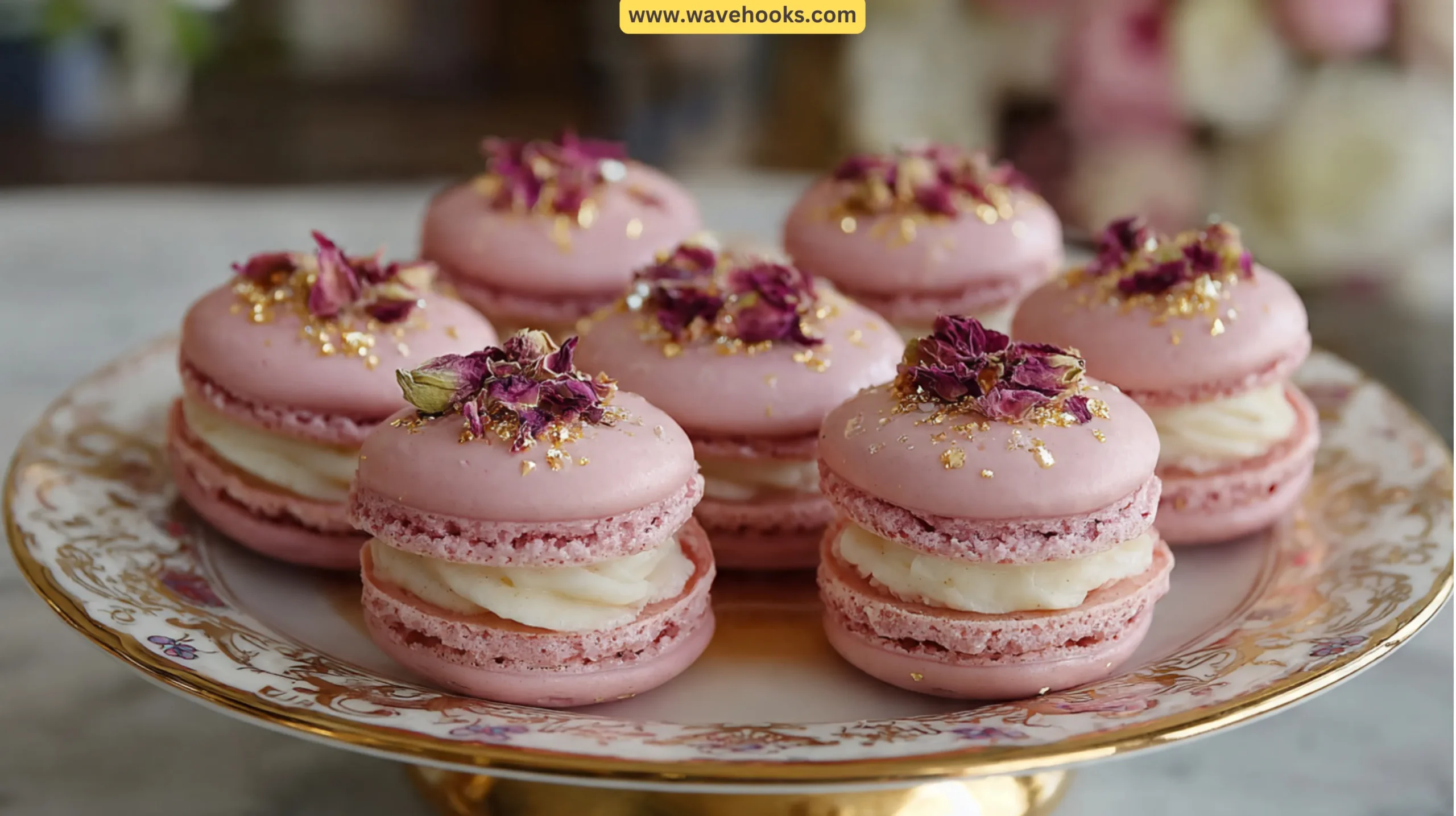 41. Rose Water Infused Macarons