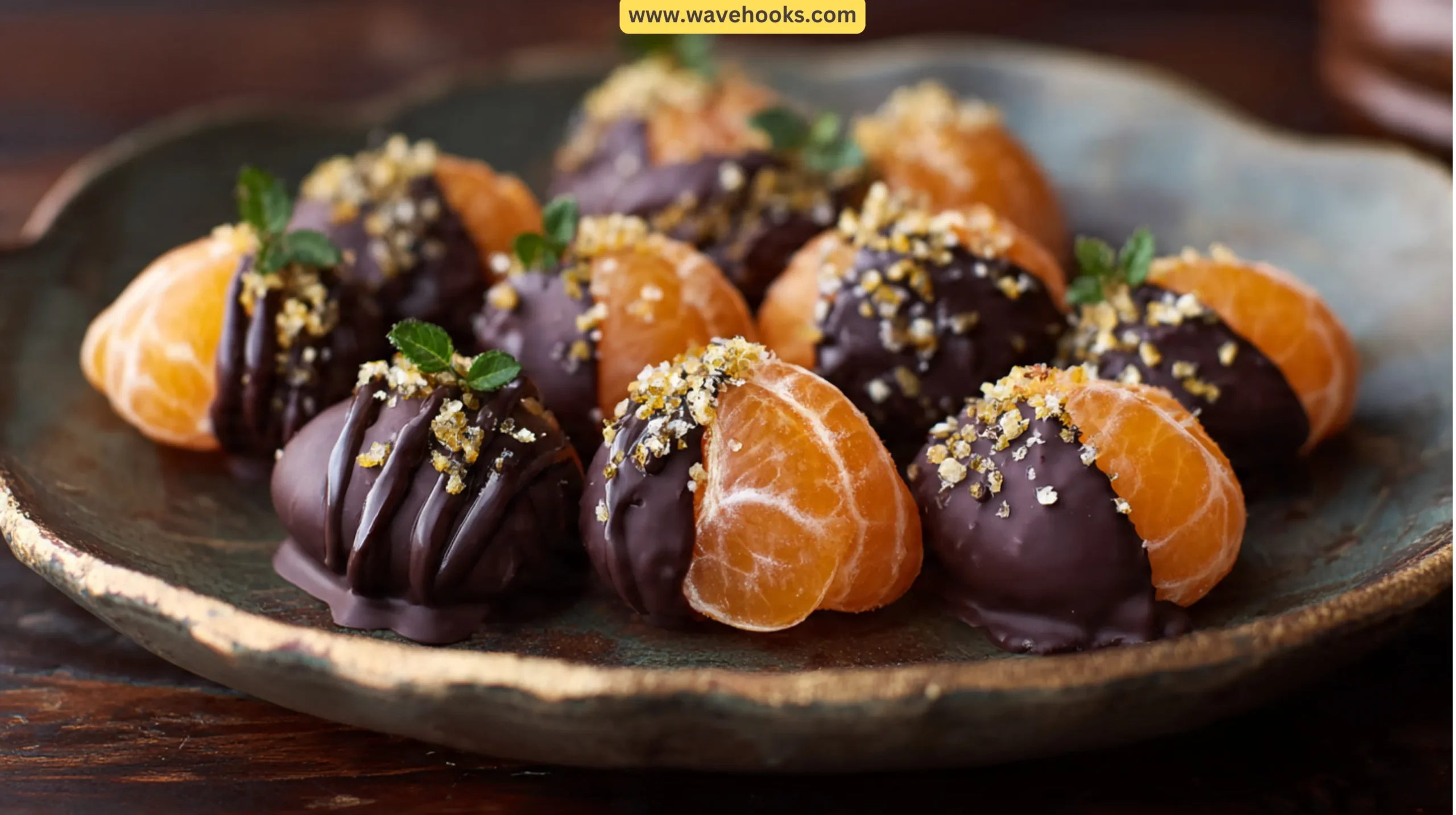43. Dark Chocolate Dipped Clementines