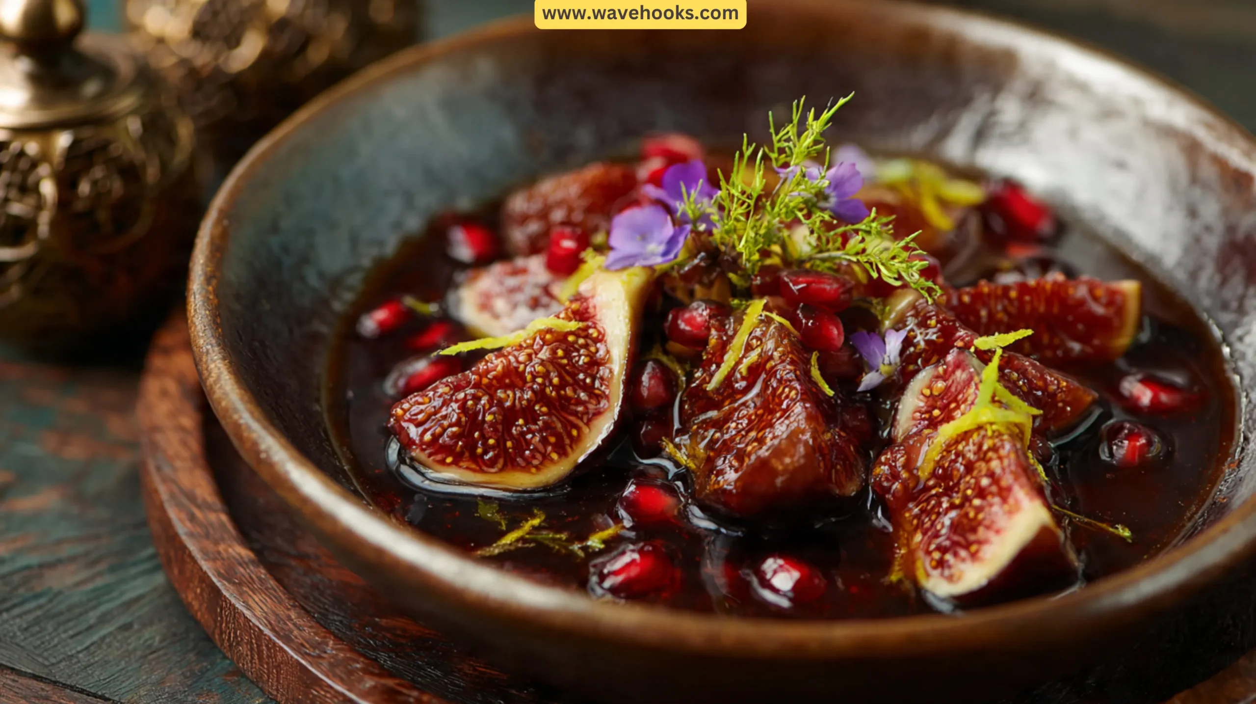 49. Spiced Red Wine Poached Figs