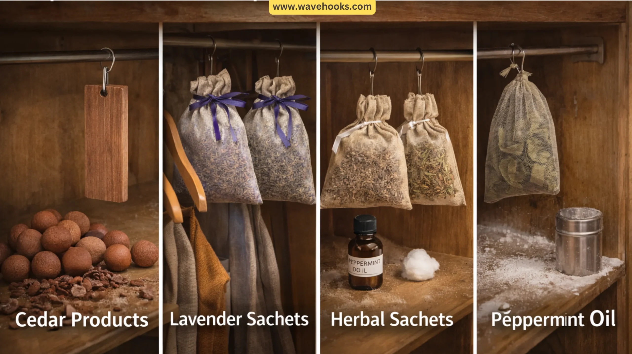 Step 4 — Use Natural Repellents Inside the Closet