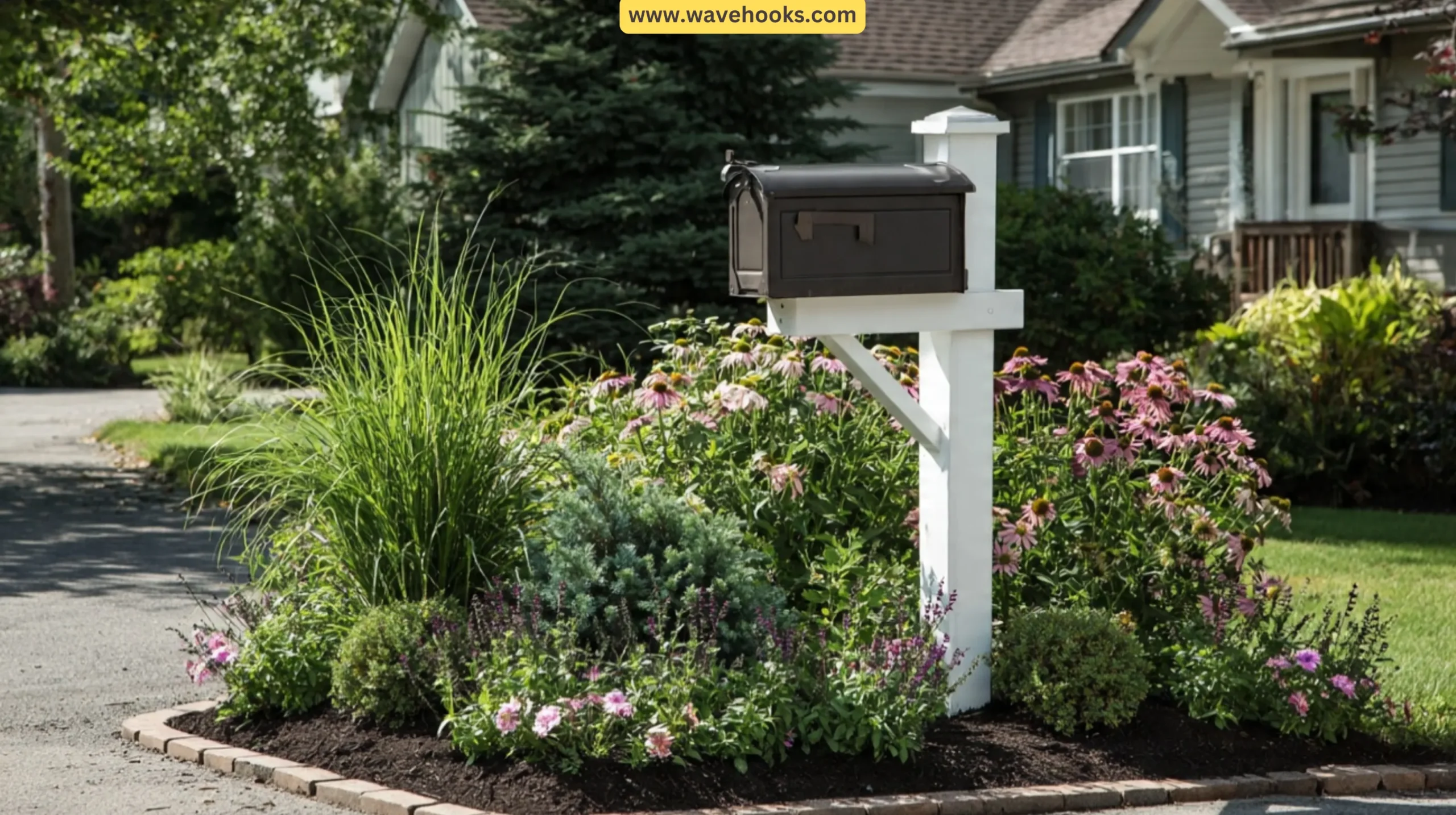 5. Make A Mini Garden Around The Mailbox