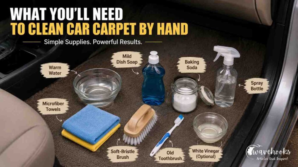 car carpet cleaning set