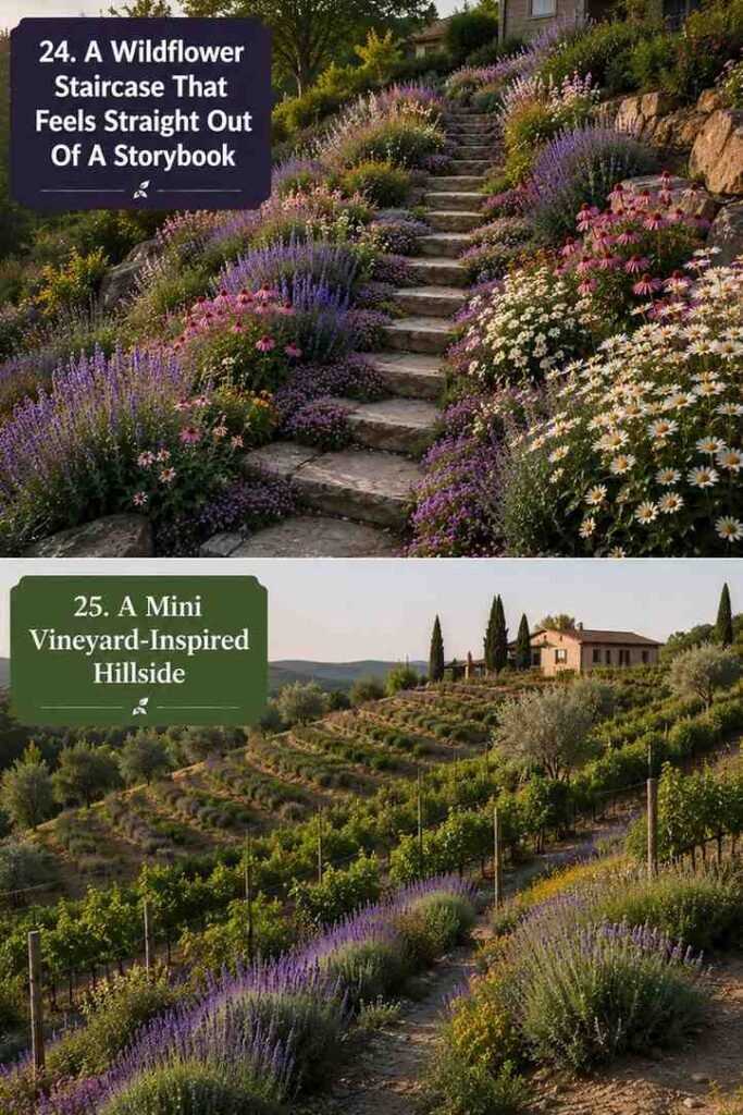 sloped backyard landscaping ideas