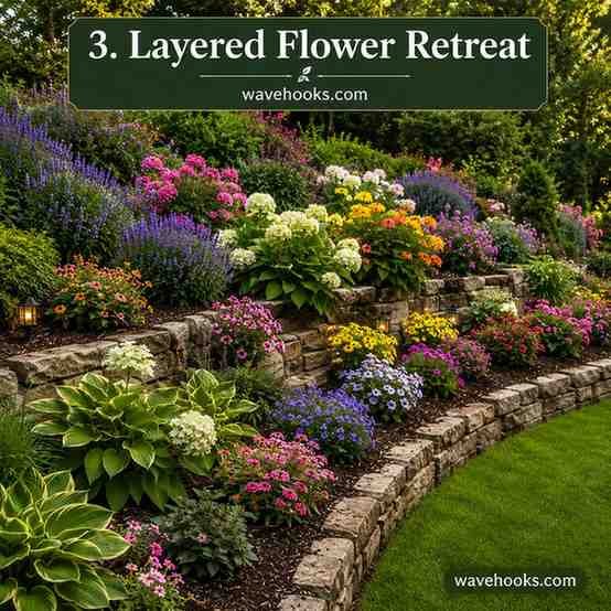 layered flower slope ideas