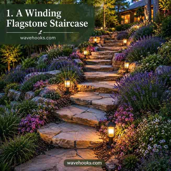 sloped backyard landscaping ideas