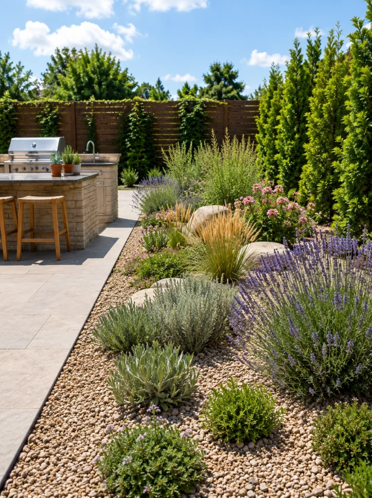 7. Drought-Tolerant Xeriscape Bed