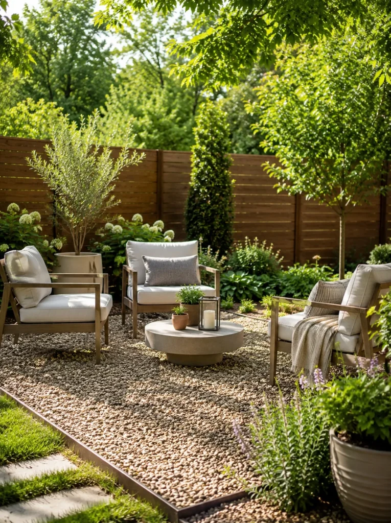 11. Gravel Patio Lounge