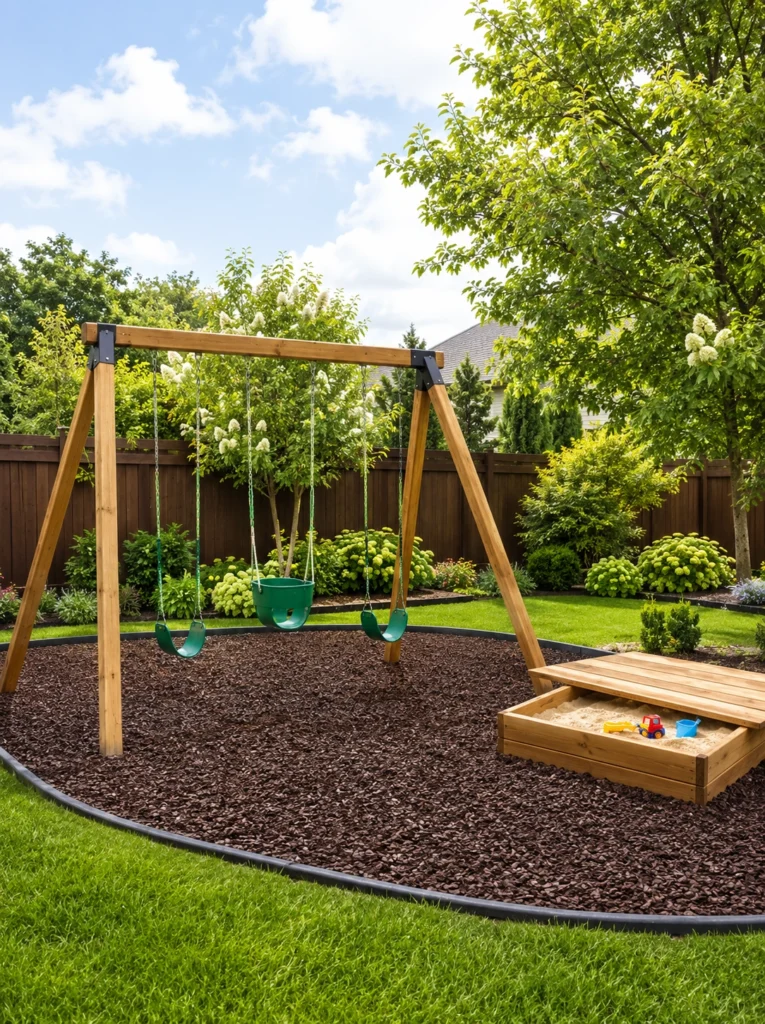 15. Rubber Mulch Play Area