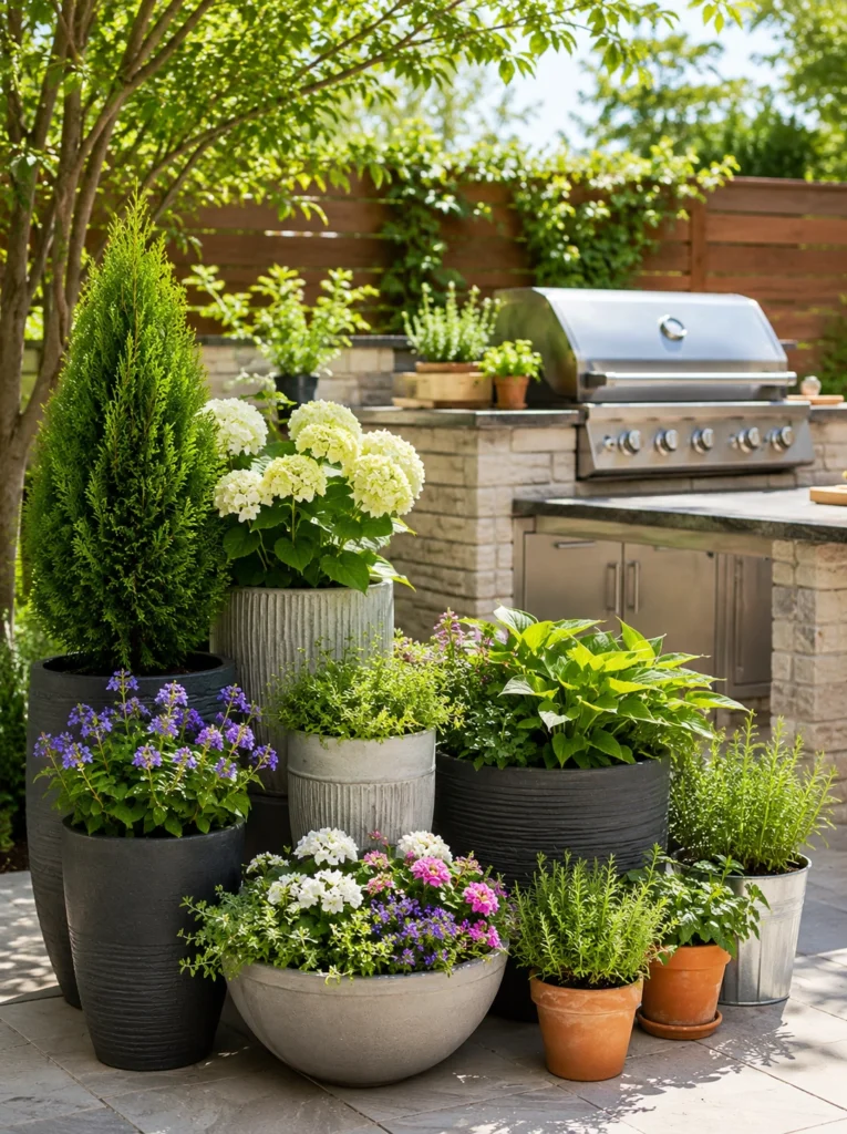 21. Layered Container Garden