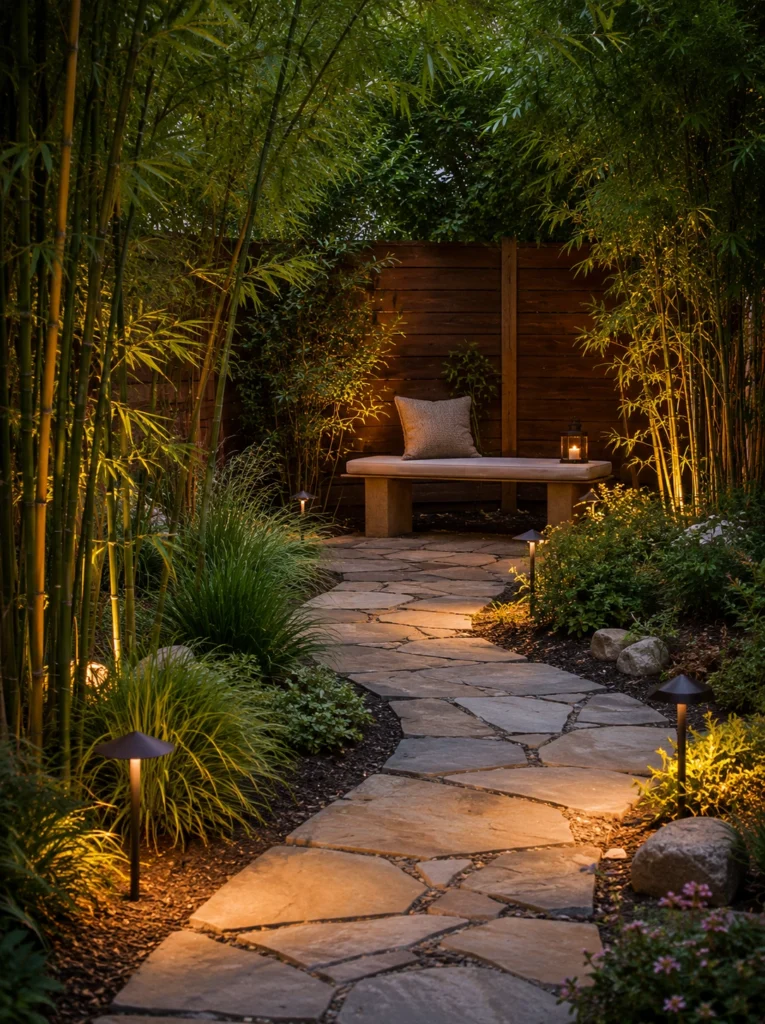 25. Stone Path Meditation Corner