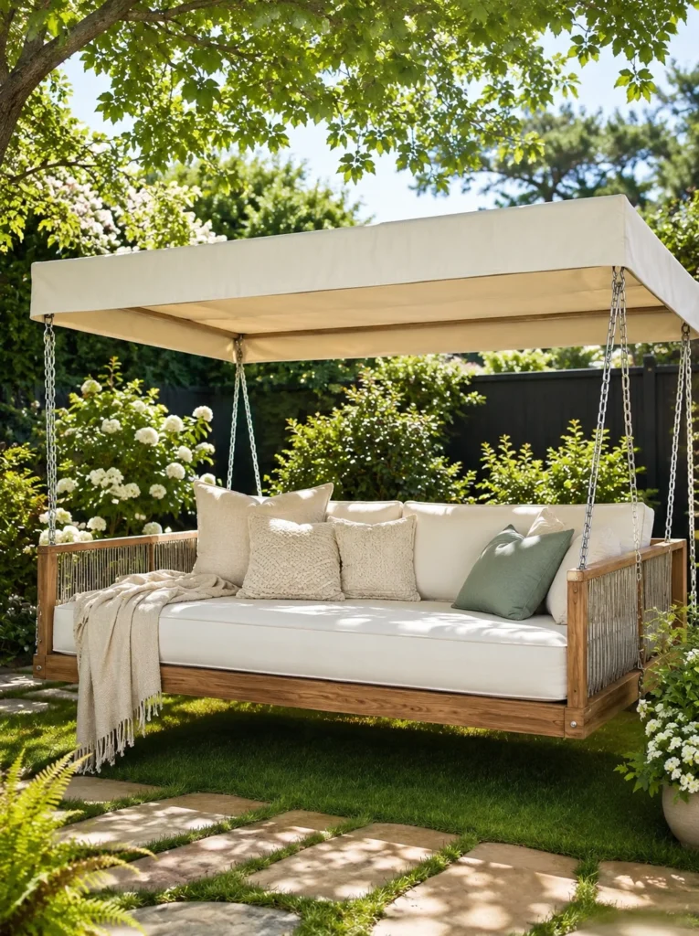26. Suspended Daybed Swing