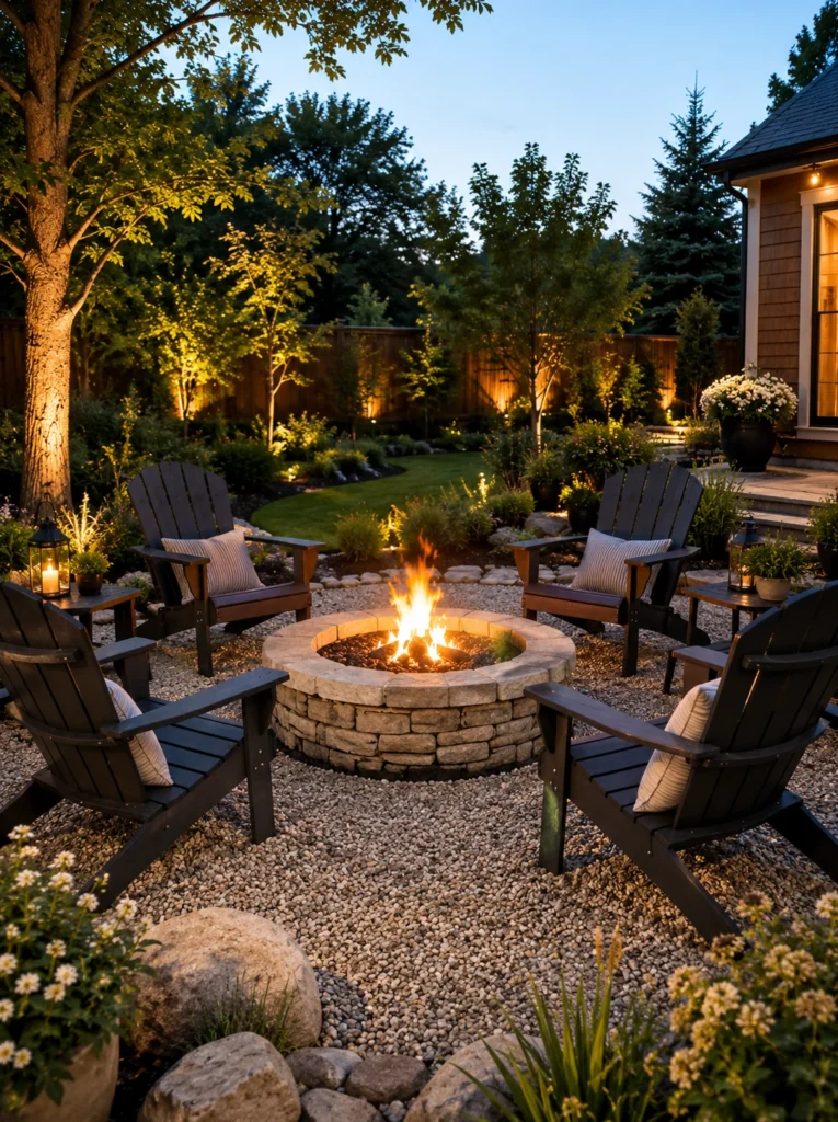 4. Cozy Fire Pit Circle