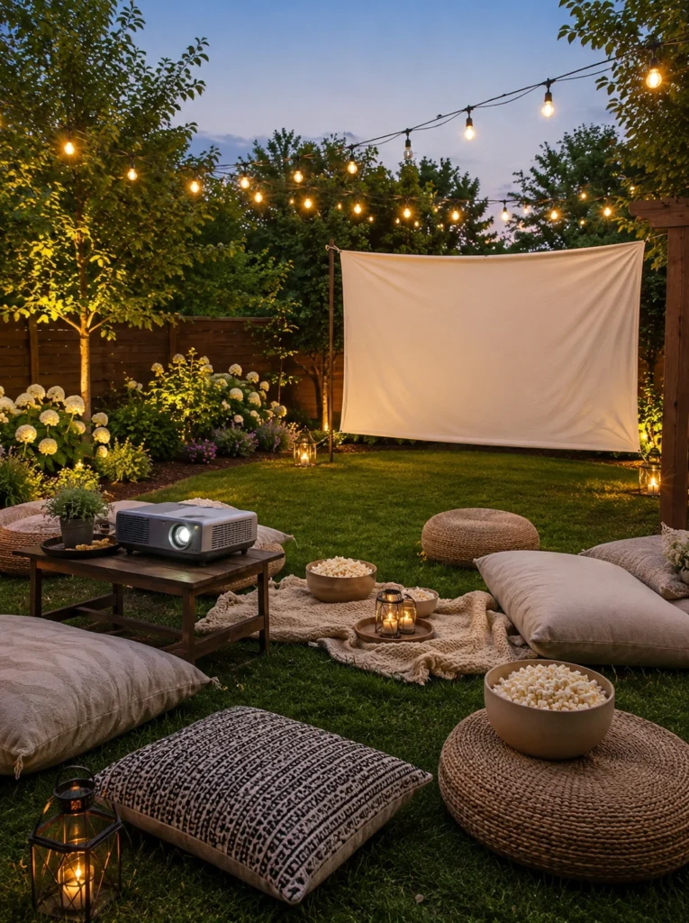 6. Backyard Movie Night