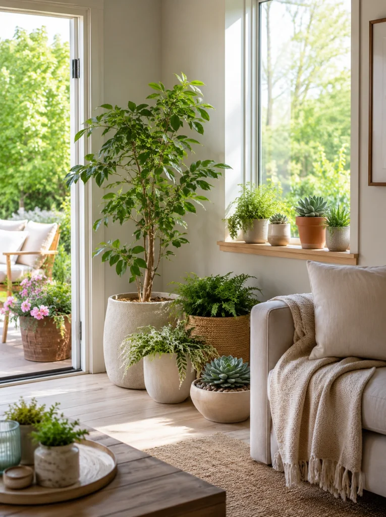 9. Outdoor-Indoor Potted Plants
