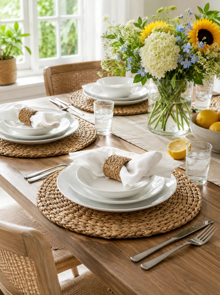 30. Woven Straw Placemats