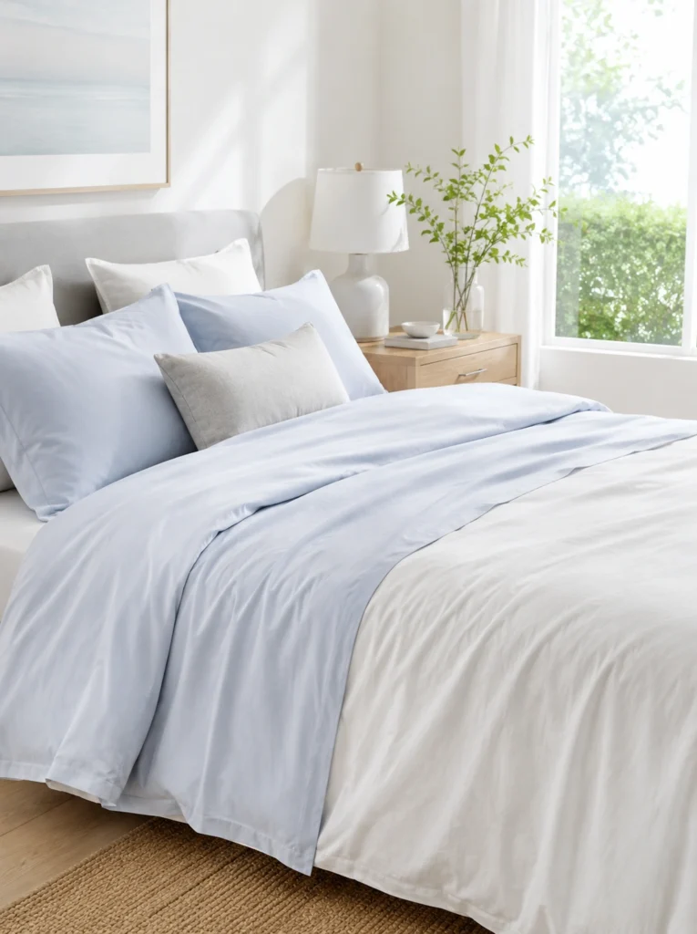32. Light-Colored Area Rug for the Bedroom