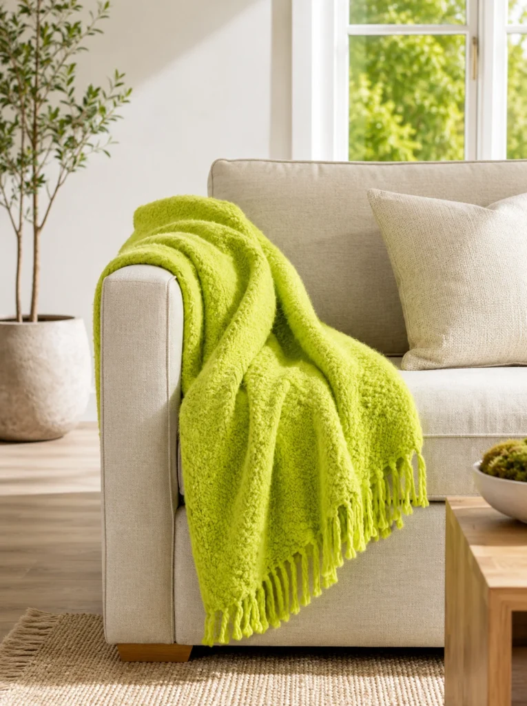 34. Neon or Citrus-Bright Throw Blanket