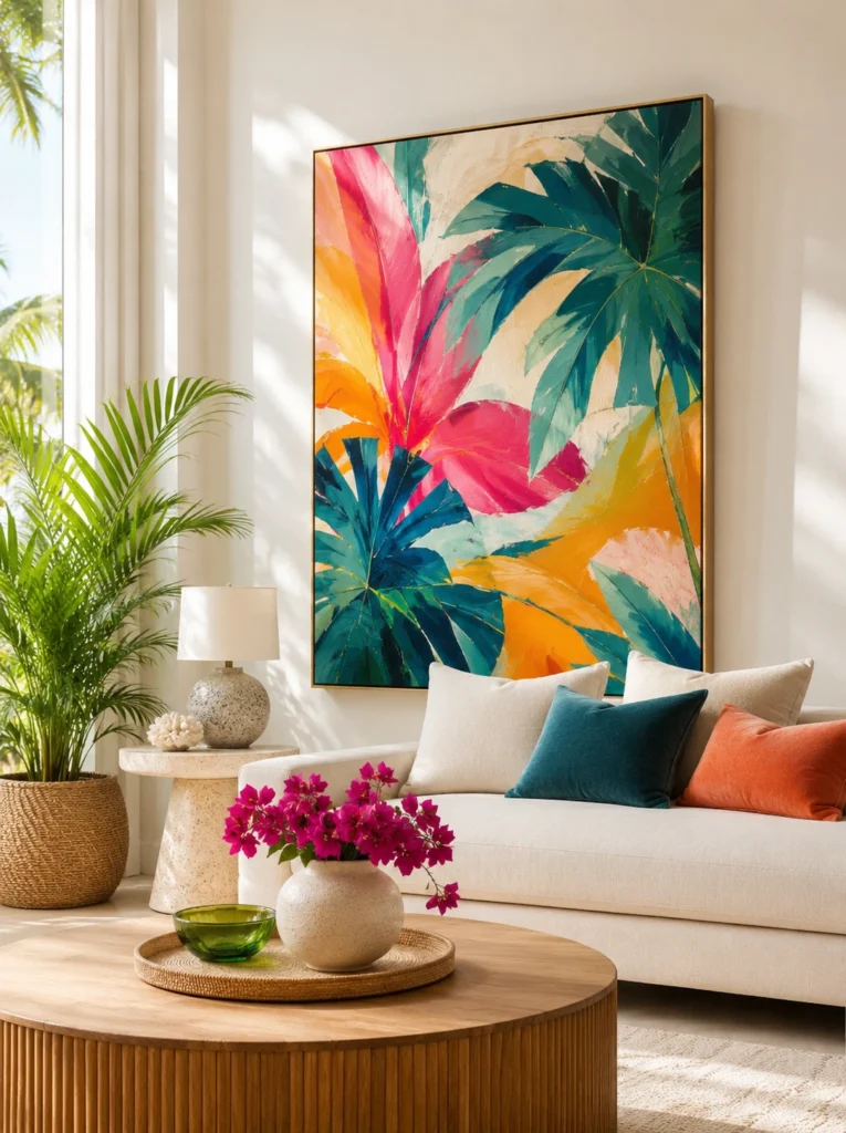 8. Bright Statement Wall Art