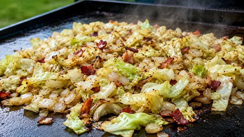 25. Blackstone Fried Cabbage