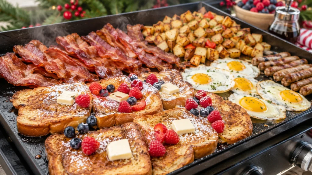20. Holiday Griddle Brunch Spread