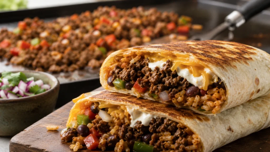 17. Blackstone Beef Burritos