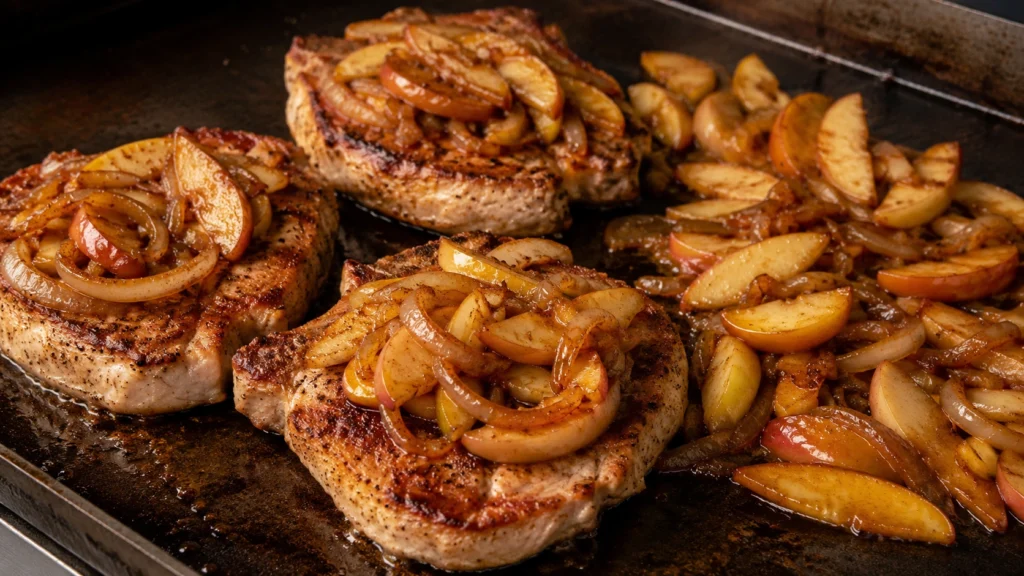 29. Blackstone Pork and Apple Skillet