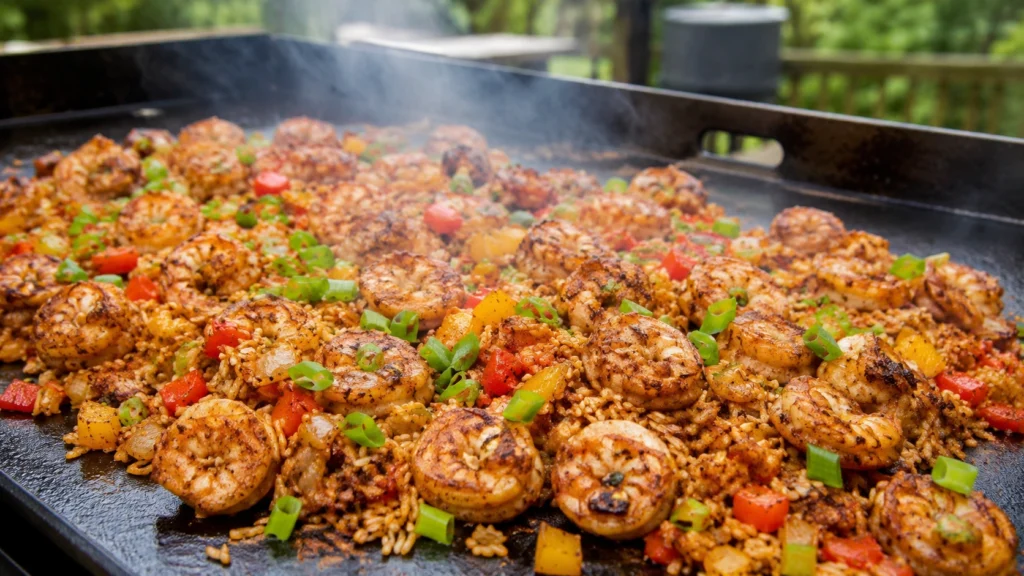 39. Blackstone Cajun Shrimp and Rice