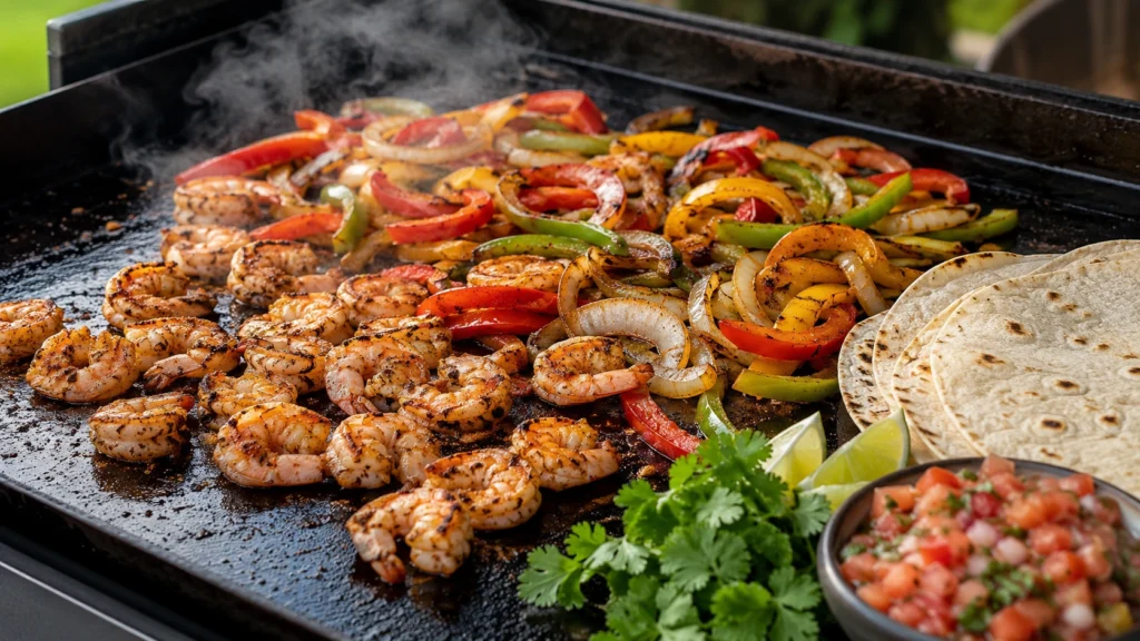 31. Blackstone Shrimp Fajitas