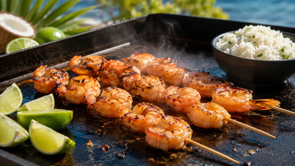 38. Blackstone Coconut Shrimp Skewers