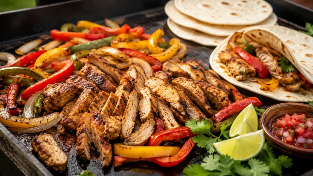 1. Blackstone Chicken Fajitas Blackstone Griddle Dinner Ideas