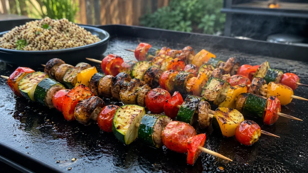 43. Blackstone Grilled Veggie Skewers
